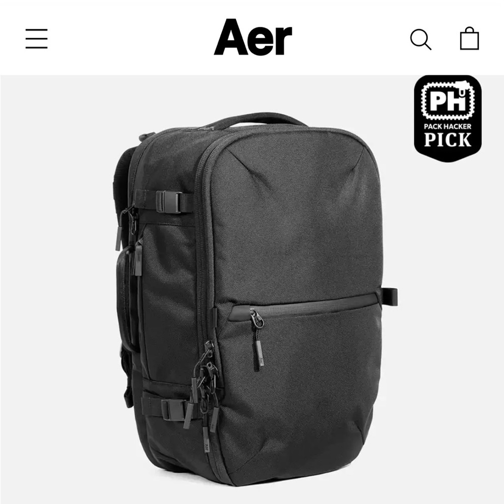 Aer Travel Backpack/Carry-on (black)